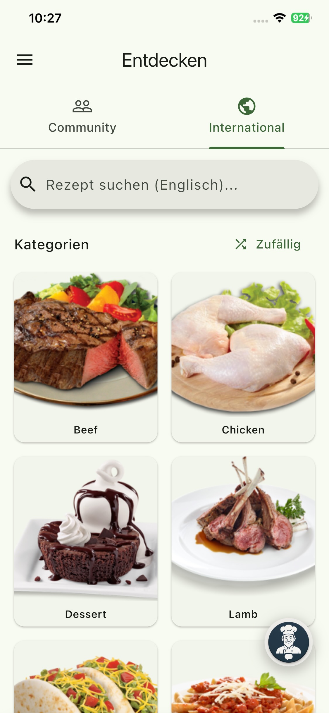 Genuss Planer App: Community-Rezepte entdecken